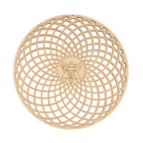 Maxbell 2pcs Flower of Life Sacred Geometry Wall Art Sculpture Grid Hanging