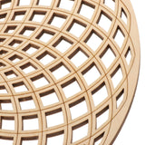 Maxbell 2pcs Flower of Life Sacred Geometry Wall Art Sculpture Grid Hanging