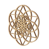 Maxbell 2pcs Flower of Life Sacred Geometry Wall Art Sculpture Grid Hanging