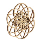 Maxbell 2pcs Flower of Life Sacred Geometry Wall Art Sculpture Grid Hanging
