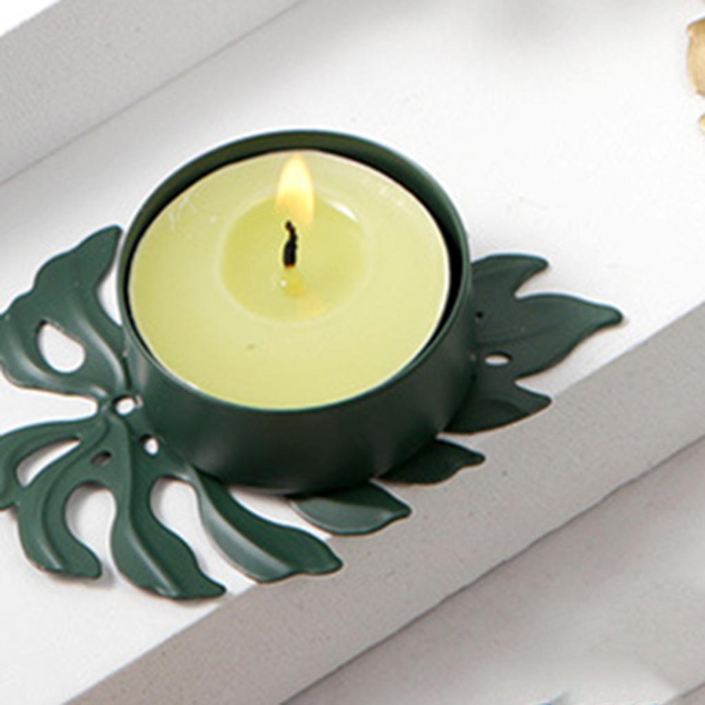 Maxbell Maxbell Tealight Holder Arts Shelf Home Candles Stand Wedding Candlestick Green C