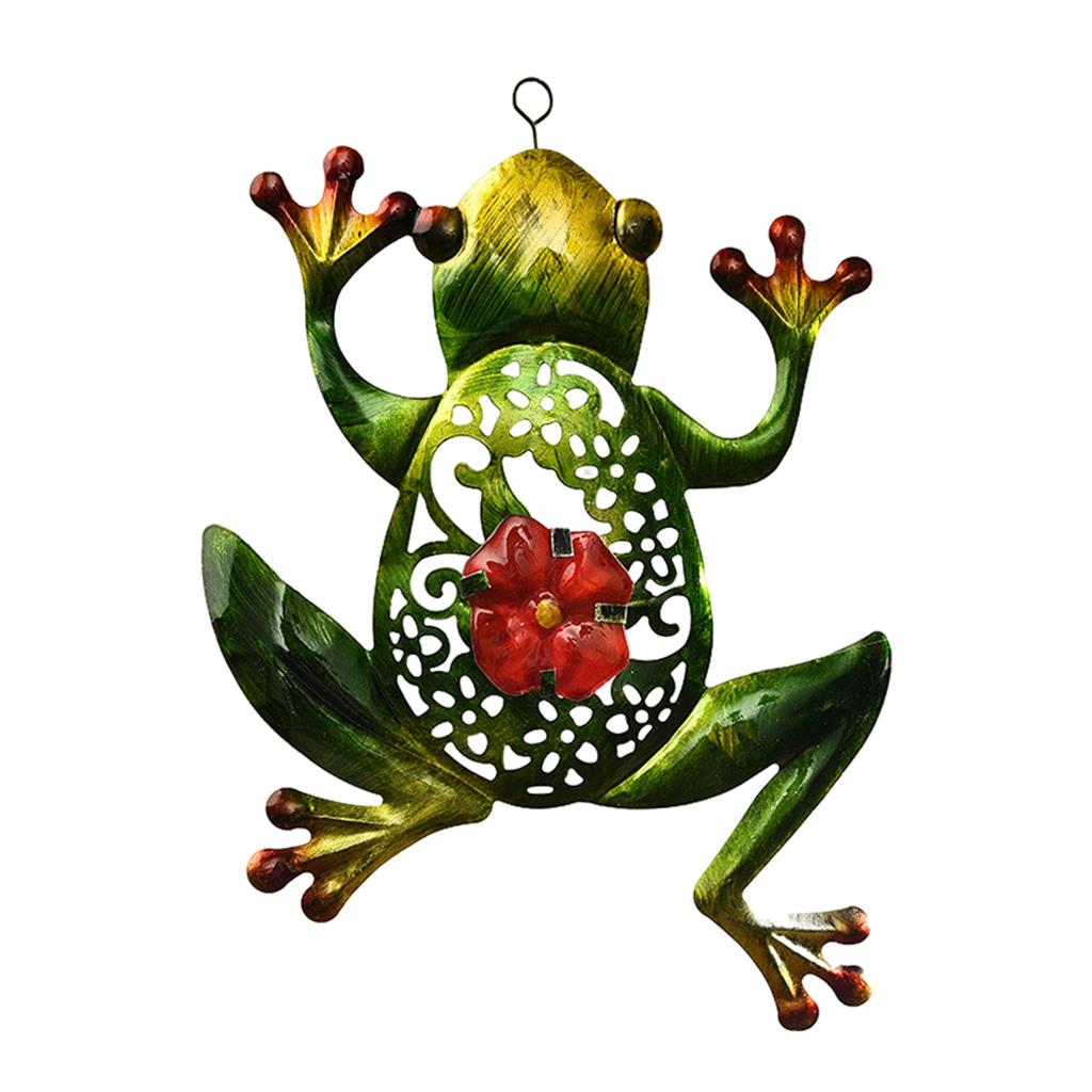 Maxbell Maxbell Art Frog Wall Hanging Statue Decor Bas Relief Figurines Outdoor Yard Garden