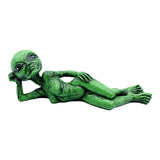 Maxbell Maxbell Extraterrestrial Statue Resin Alien Figurine for Outdoor Garden Decor Green