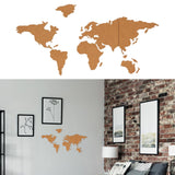 Cork World Map Board Self Adhesive Classic Bulletin Board with 10pcs Pins