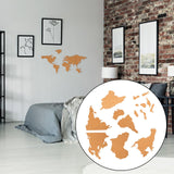 Cork World Map Board Self Adhesive Classic Bulletin Board with 10pcs Pins