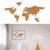 Cork World Map Board Self Adhesive Classic Bulletin Board with 10pcs Pins