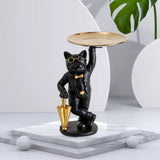 Maxbell 2 Pieces Nordic Storage Tray Sculpture Statue Desk Organizer Office Decor