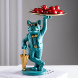 Maxbell 2 Pieces Storage Tray Sculpture Statue Desk Organizer Office Ornament