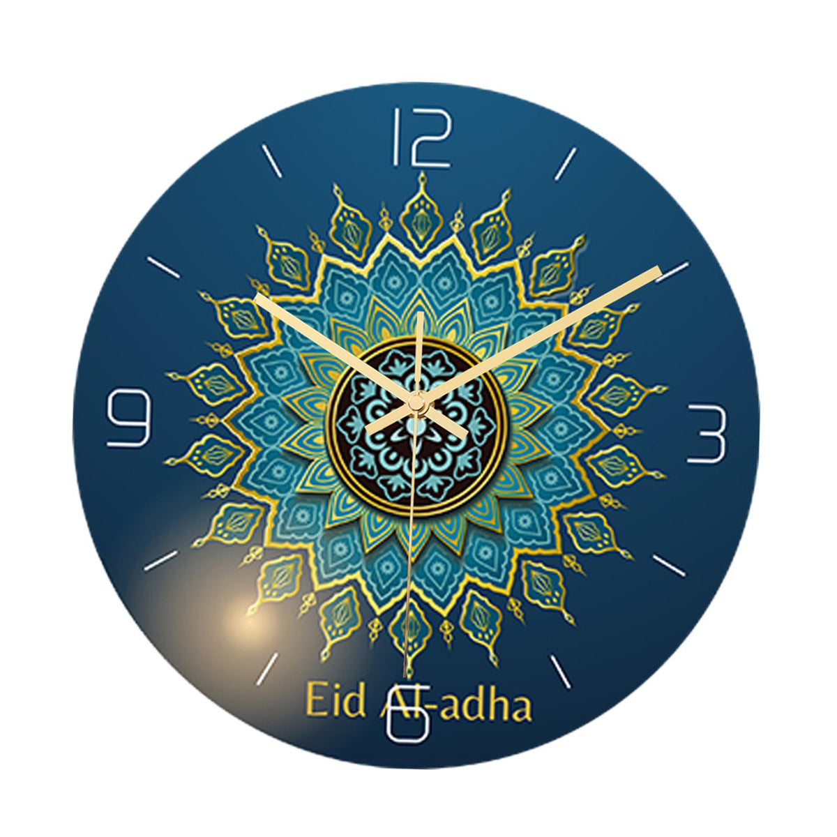 Maxbell Maxbell Islamic Decor Ramadan Eid Gift Round Islamic Wall Clock Mute Quartz Clocks A