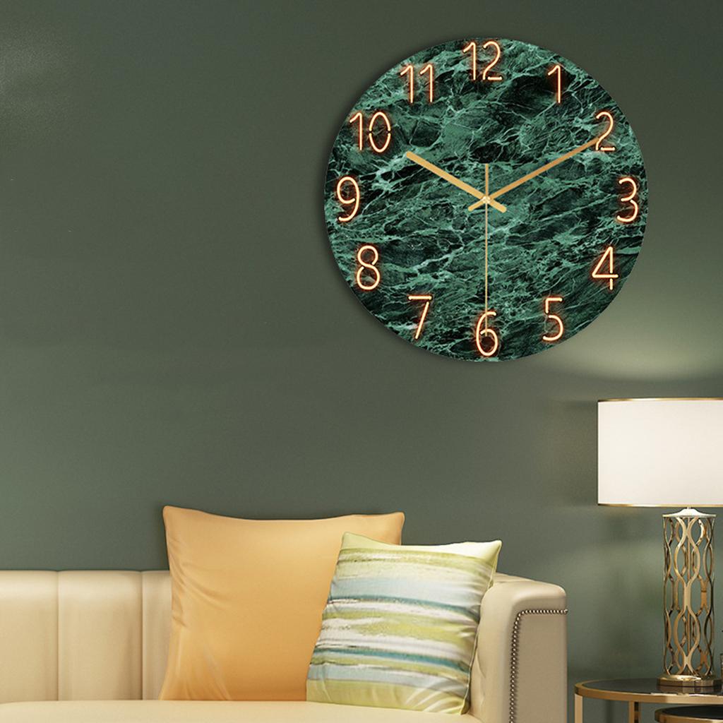 Maxbell Maxbell Modern Hanging Wall Clock Silent Non Ticking Quality Quartz Glass Clocks A