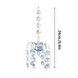 Maxbell 2 Pieces Crystals Ball Prisms  Hanging Ornament Rainbow Maker for Garden