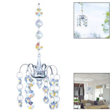 Maxbell 2 Pieces Crystals Ball Prisms  Hanging Ornament Rainbow Maker for Garden