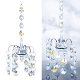Maxbell 2 Pieces Crystals Ball Prisms  Hanging Ornament Rainbow Maker for Garden