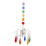 Maxbell 2 Pieces Crystals Ball Prisms  Hanging Ornament Rainbow Maker for Garden
