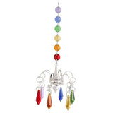 Maxbell 2 Pieces Crystals Ball Prisms  Hanging Ornament Rainbow Maker for Garden