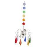 Maxbell 2 Pieces Crystals Ball Prisms  Hanging Ornament Rainbow Maker for Garden