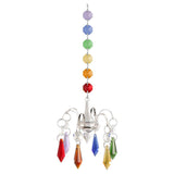 Maxbell 2 Pieces Crystals Ball Prisms  Hanging Ornament Rainbow Maker for Garden