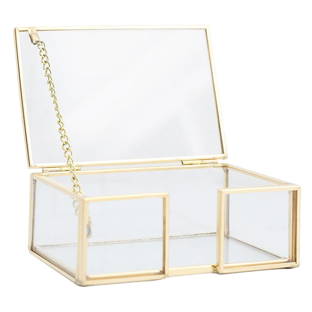 Desktop Business Card Holder Display Organizer Storage Box 10.5x7.5x4.5cm