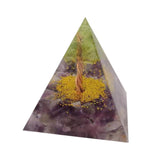 Maxbell Amethyst Crystal Pyramid Kit Gemstone Stone Desktop Decoration Jewelry DIY