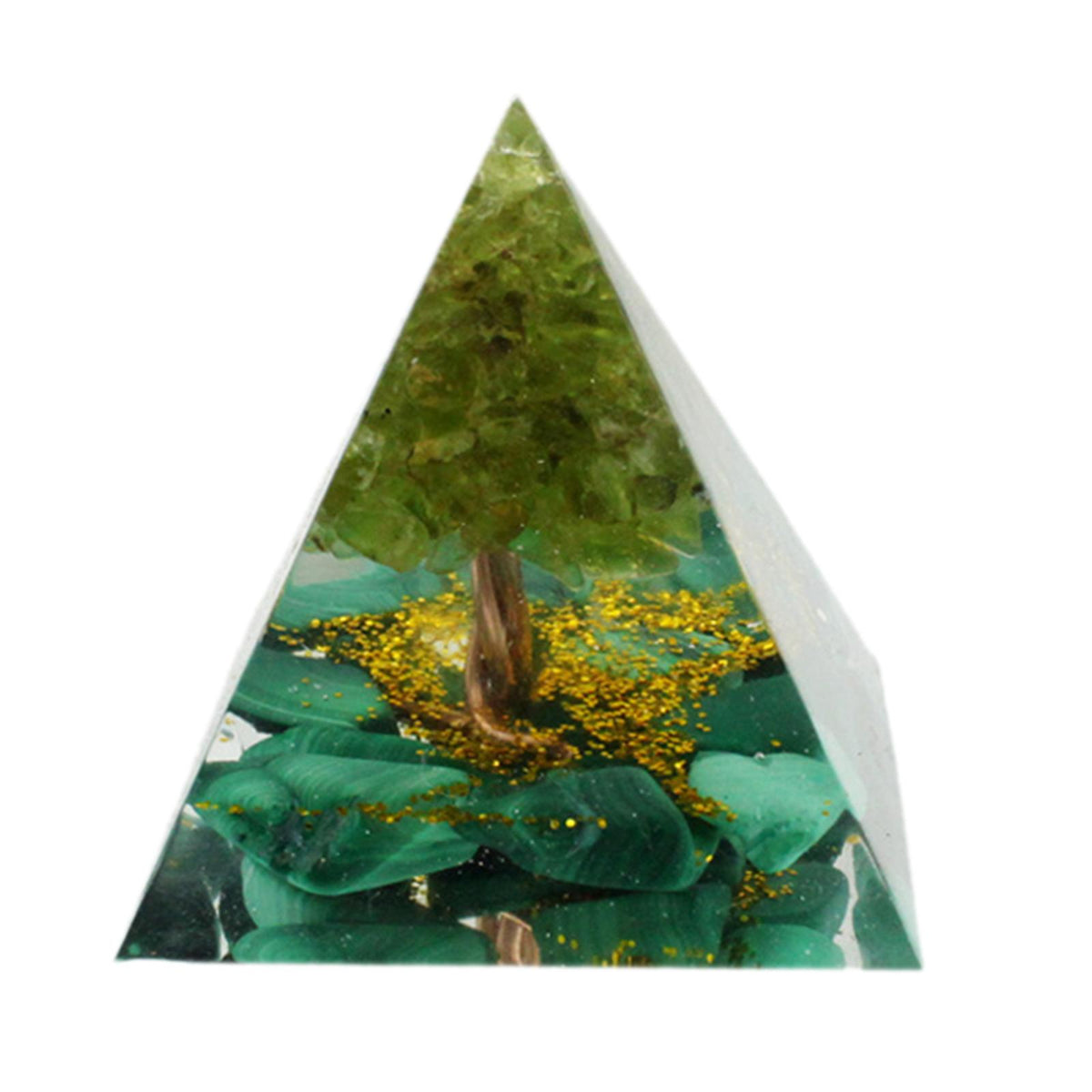 Maxbell Maxbell Orgone Crystal Pyramid Kit Natural Gemstone Stone Home Decor Jewelry Making