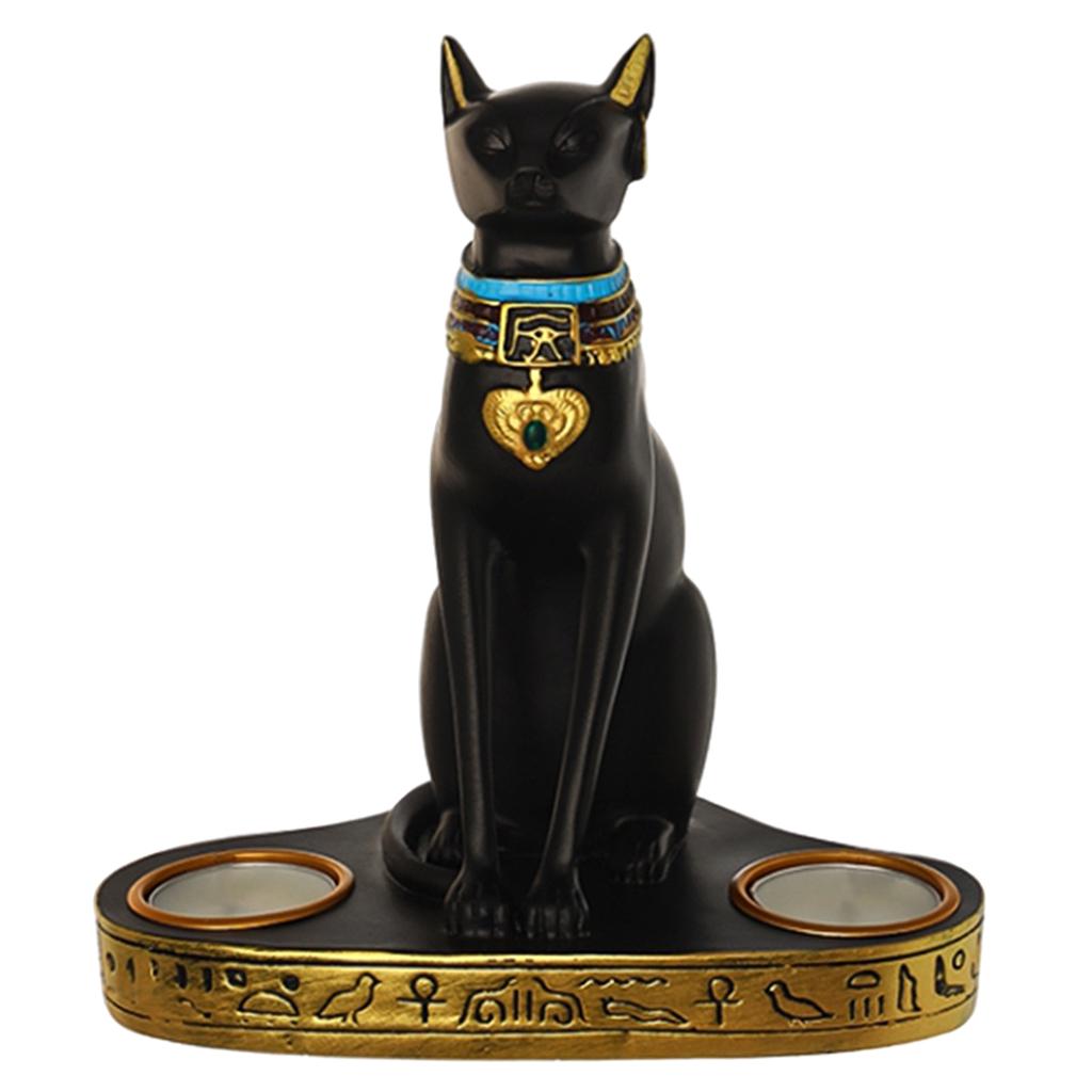 Maxbell Maxbell Resin Egypt Egyptian Bastet Cat Goddess Statue Ancient Egypt Kitty Sculpture