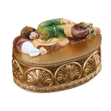 5 Pieces Saint Joseph Sleeping Statue Religious Figurine Jewelry Box Decor