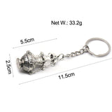 Maxbell 5xChristian Incense Burner Keychains Religious Key Holder Keyring Jewelry