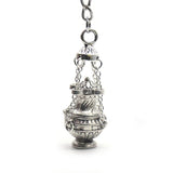 Maxbell 5xChristian Incense Burner Keychains Religious Key Holder Keyring Jewelry