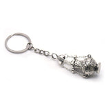 Maxbell 5xChristian Incense Burner Keychains Religious Key Holder Keyring Jewelry
