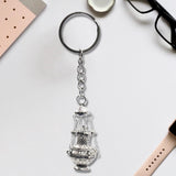 Maxbell 5xChristian Incense Burner Keychains Religious Key Holder Keyring Jewelry