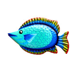 Maxbell Maxbell Metal Fish Wall Decor Art Outdoor Indoor Sculpture for Living Room Blue