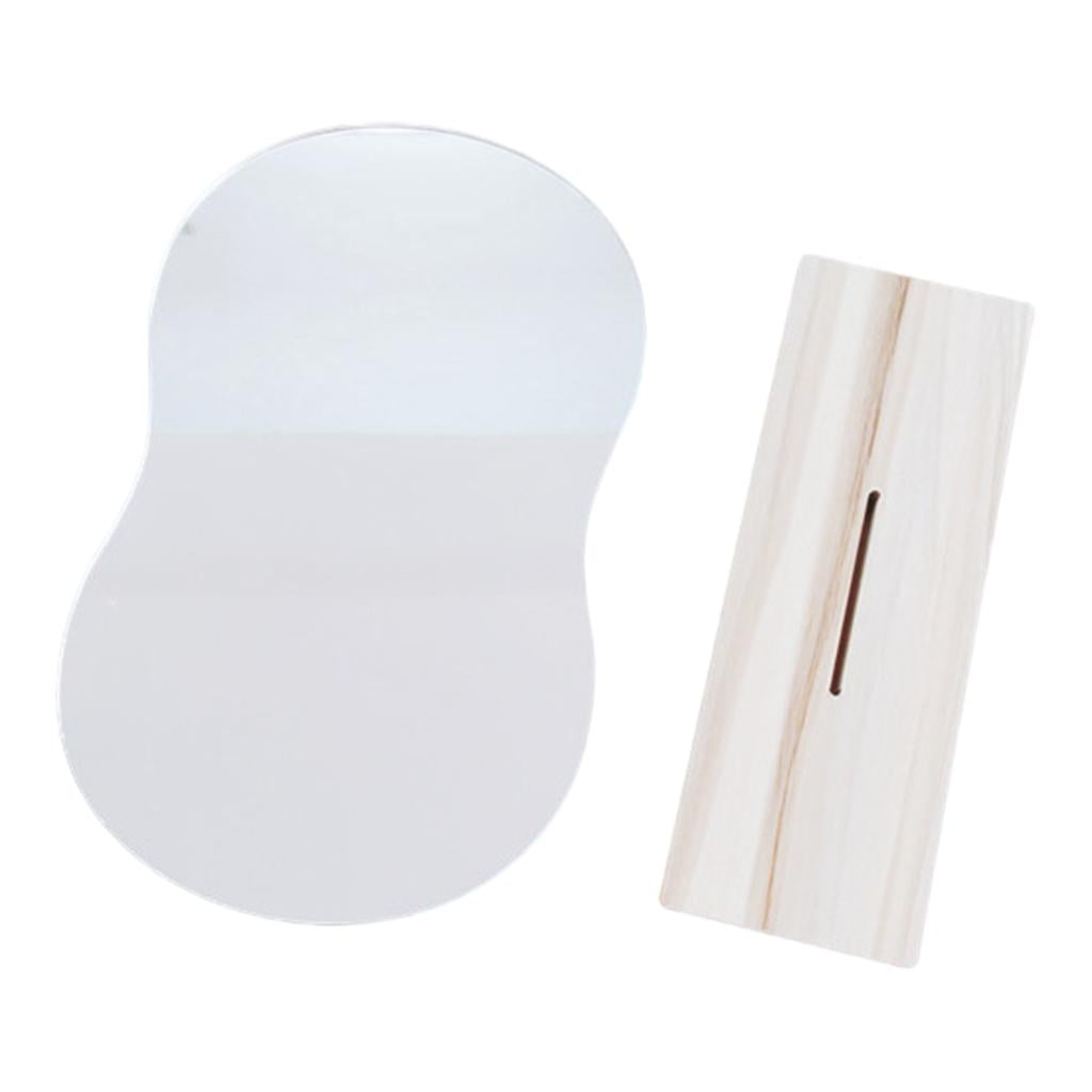 Maxbell Makeup Mirror Irregular Frameless Cosmetic Mirror Home Decor 24x15cm Gourd