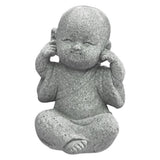 Maxbell 2x Monk Statue Small Buddha Little Monk Car Accessories Ornament