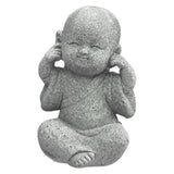 Maxbell 2x Monk Statue Small Buddha Little Monk Car Accessories Ornaments