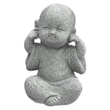 Maxbell 2x Monk Statue Small Buddha Little Monk Car Accessories Ornament