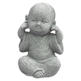 Maxbell 2x Monk Statue Small Buddha Little Monk Car Accessories Ornament