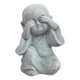 Maxbell 2x Monk Statue Small Buddha Little Monk Car Accessories Ornaments