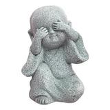 Maxbell 2x Monk Statue Small Buddha Little Monk Car Accessories Ornaments