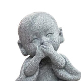 Maxbell 2 Pieces Monk Statue Small Buddha Little Monk Car Accessories Ornaments