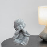Maxbell 2 Pieces Monk Statue Small Buddha Little Monk Car Accessories Ornaments