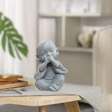 Maxbell 2 Pieces Monk Statue Small Buddha Little Monk Car Accessories Ornaments