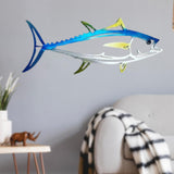 Large Metal Shark Wall Decor Art Ocean Fish Hanging Wall Sculpture E Small