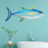 Large Metal Shark Wall Decor Art Ocean Fish Hanging Wall Sculpture E Small