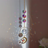 Mandala Crystal Suncatcher Hanging Reflecation Rainbow Maker Wind Chime B