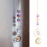 Mandala Crystal Suncatcher Hanging Reflecation Rainbow Maker Wind Chime B