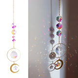 Mandala Crystal Suncatcher Hanging Reflecation Rainbow Maker Wind Chime B