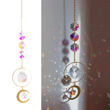 Mandala Crystal Suncatcher Hanging Reflecation Rainbow Maker Wind Chime B