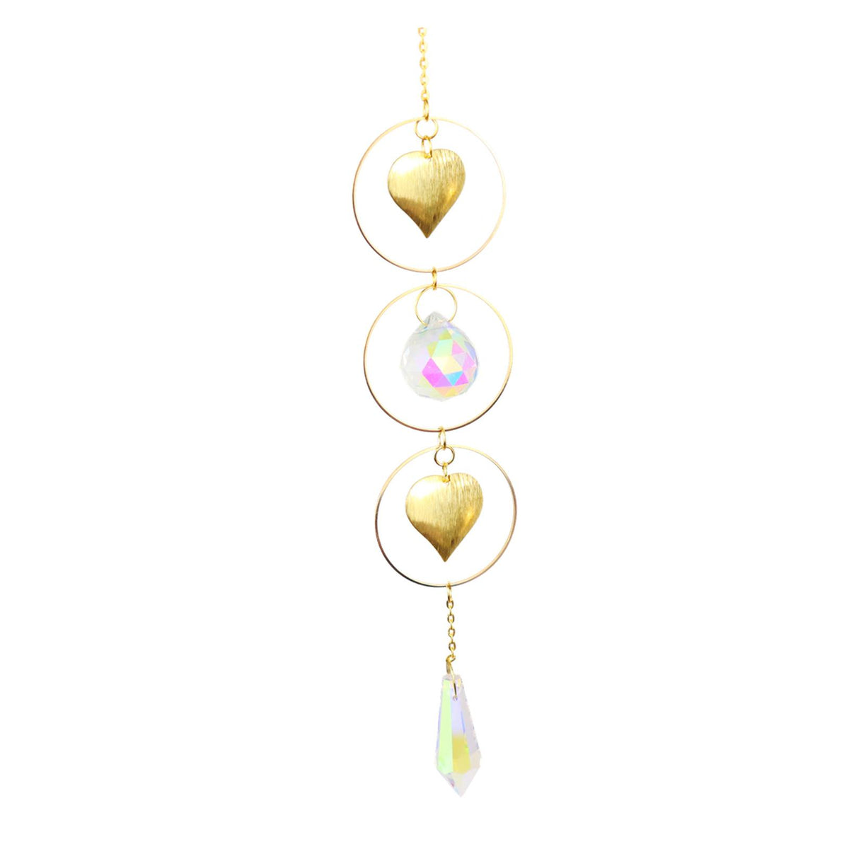 Maxbell Maxbell Crystal Suncatcher Wind Chime Home Hanging Fengshui Outdoor Decor  Style 1