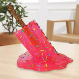 Maxbell 2x Resin Melting Ice Cream Sculpture Art Modern Home Desk Decor Ornament