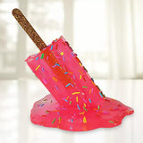 Maxbell 2x Resin Melting Ice Cream Sculpture Art Modern Home Desk Decor Ornament